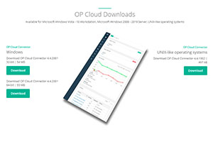 Download and install OP Connector on print server